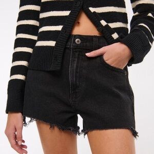 Abercrombie & Fitch Black Jean Shorts